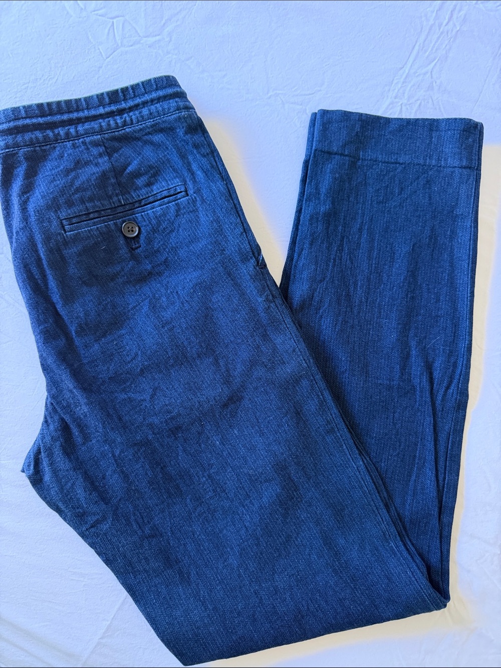 Club Monaco Indigo Navy Drawstring Pants